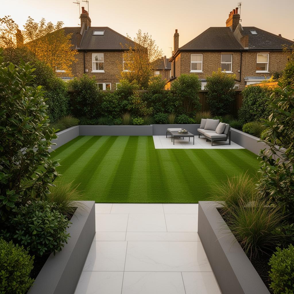 Landscaped garden transformation